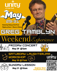 Experience Comedian Greg Tambyn at Unity of Oak Park - Get Ready to Laugh!
