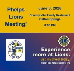 Phelps Lions Club Meeting
