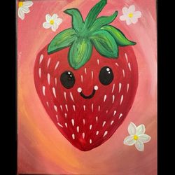 KIDS CANVAS PAINT NIGHT - SWEET STRAWBERRY!