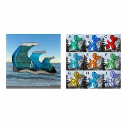 STAINED GLASS WAVES OR BALLOON DOG!!