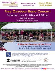 Whitehouse Wind Symphony Presents Free Outdoor Concert in Clinton