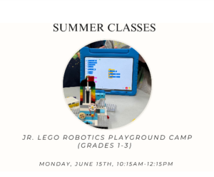 Jr. LEGO Robotics Playground Camp (Grades 1-3)