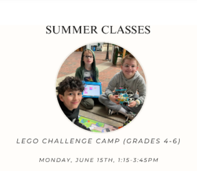 LEGO Challenge Camp (Grades 4-6)
