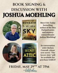 Beneath a Broken Sky signing and in-conversation with author Joshua Moehling and Chelsea Conradt