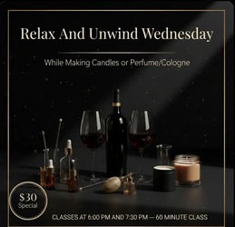 Unwind Wednesday Candle of Perfume/Cologne Class