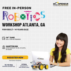 In-person Free Robotics/Math Workshop For Kids at Atlanta, GA (7-14 yrs)