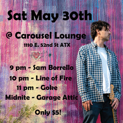 Sam Borrello, Line of Fire & Friends at Carousel Lounge