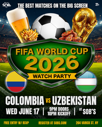 FIFA World Cup 2026: Colombia vs Uzbekistan