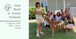 Summer Goat Stroll at Lyman Orchards