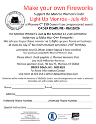 “Light Up Monroe” – July 4, 2026
