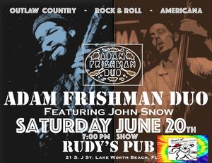 Adam Frishman Duo featuering John Snow at Rudy's Pub - June 20th