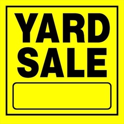 Community Wide Yard Sale Saturday 8AM - 1PM