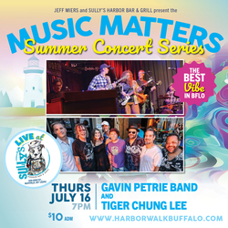 Music Matters Summer Concert Series: Gavin Petrie Band and Tiger Chung Lee