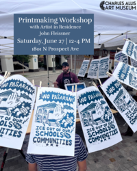 Print making Workshop with Artist in Residence John Fleissner
