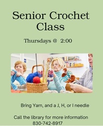 Poteet Public Library Senior Crochet Class
