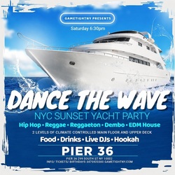 NYC DANCE THE WAVE BOOZE CRUISE SATURDAY SUNSET YACHT PARTY 2026