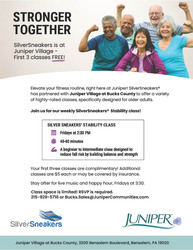 SilverSneakers Fitness Classes Every Friday at Juniper Village at Bucks County!