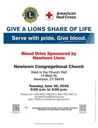 Blood Drive Tue June 30, 2026