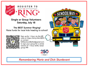 Salvation Army Newtown Fund Drive for Kids!