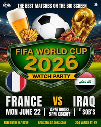 FIFA World Cup 2026: France vs Iraq
