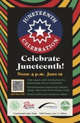 2026 Juneteenth Celebration at Centennial Lakes Park