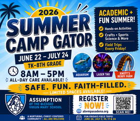 ABVM Summer Camp Gator!
