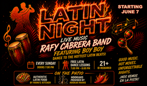 Latin Night w/ Rafy Cabrera Band ft: BoyBoy