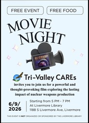 Tri-Valley CAREs Presents Free Community Film Screening: Half Life of Memory