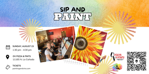 Fall Sunflower Paint and Sip at OV Pizza