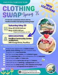 Free Children's Clothing: Public Access to Pacifica Families Club Spring Clothing Swap