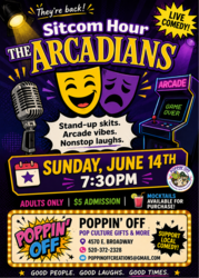 🎭😂 Lights up, laughs on—The Arcadians are back @ Poppin' Off😂🎭