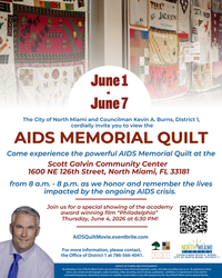 The AIDS Memorial Quilt Comes to the City of North Miami