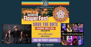 The BuddhaHood and Flying Object at City of Rochester Flower Fest