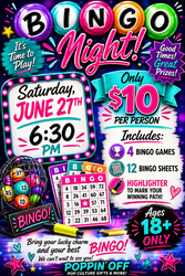 🎉🔢 BINGO NIGHT IS BACK AT POPPIN’ OFF! 🔢🎉