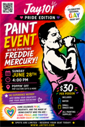 🎤🌈 This paint event is about to hit a high note at Poppin' Off 🌈🎨
