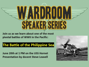 USS Hornet Speaker Series"  The Battle of the Philippine Sea