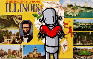 'I Left My Heart In Illinois' Solo Exhibition by Artist Chris RWK