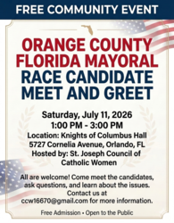 Orange County Mayoral Race Candidate Meet and Greet