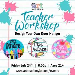 Teacher Workshop: Custom Door Hanger at Art Academy