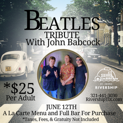John Babcock Beatles Tribute Cruise Aboard the Barbara-Lee with St Johns Rivership Co in Sanford, FL