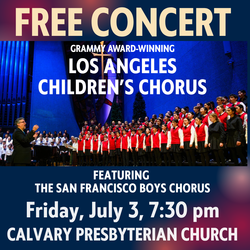 Los Angeles Children's Chorus & San Francisco Boys Chorus in concert