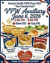 VFW Auxillary Post 4127 Presents Soup, Salad, & Community Fellowship