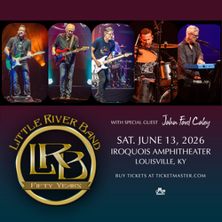 Little River Band on Saturday, June 13th at Iroquois Amphitheater in Louisville, KY