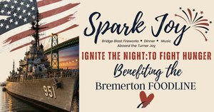 Spark Joy: Ignite the Night to Fight Hunger. Fireworks, Food and Music