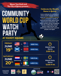 Community World Cup Watch Party at Kilroy Square