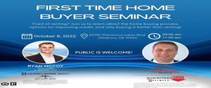 First Time Homebuyer Seminar