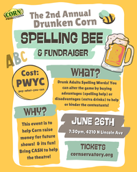 The Second Annual Drunken Corn Spelling Bee & Fundraiser