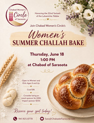 Women's Summer Challah Bake