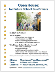 Open House for New School Bus Drivers