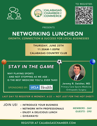 Calabasas Chamber's Networking Luncheon with UCLA Health: "Stay in the Game"